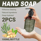 2pcs Rosemary Ginger Hand Sanitizer Easy Rinsing Antibacterial for Hand Hygiene