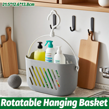 Bathroom Hanging Basket Suspended Sink Storage Shower Gel Storage Bathing Basket