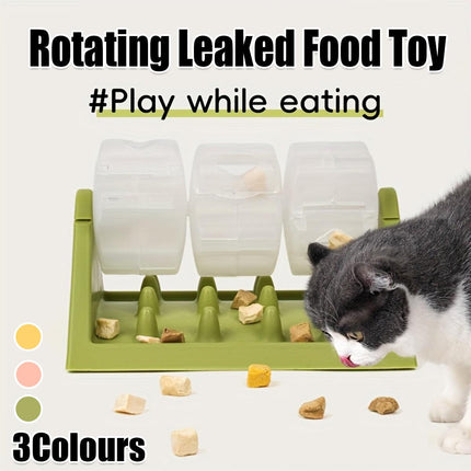 Roller Slow Food Toy Automatic Feeder Slow Feeder for Dogs and Cats Adjustable