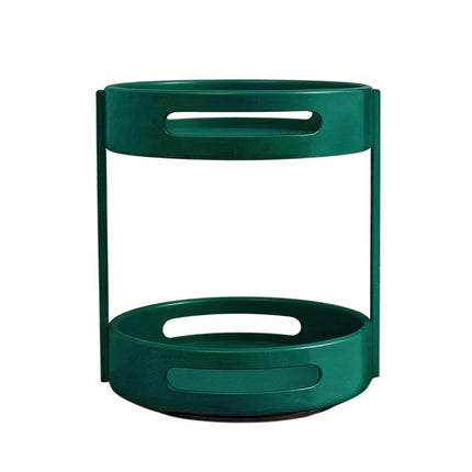 2-Layer Rotating Seasoning Rack Kitchen Organizer Storage Stand with Easy Access