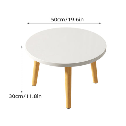 Round Coffee Table Low Side Table Modern Living Room Bedroom Accent Furniture
