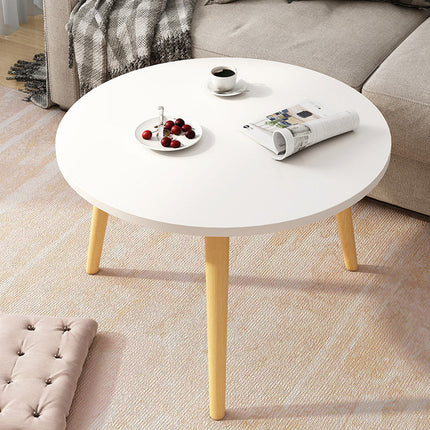 Round Coffee Table Low Side Table Modern Living Room Bedroom Accent Furniture