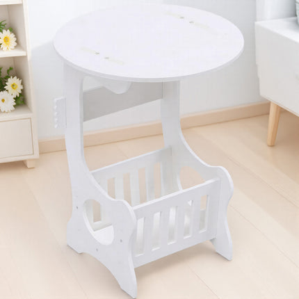 Small Round Coffee Table Modern Sofa Side Table End Table for Bedroom Office