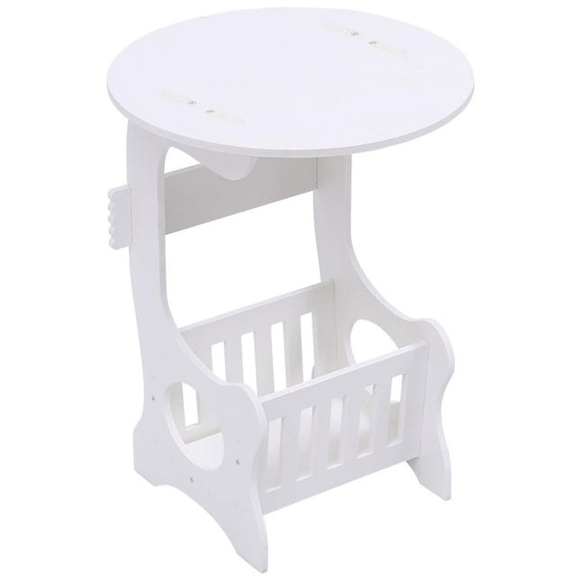 Small Round Coffee Table Modern Sofa Side Table End Table for Bedroom Office