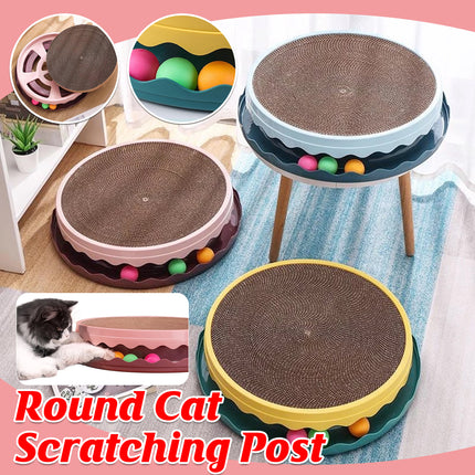 Cat Scratcher Turntable Toy Large Round Corrugated Board Nest Scratch Resistant