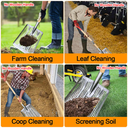 Hollow Thickened Peanut Leaky Shovel Agricultural Manganese Steel Corn Shovel