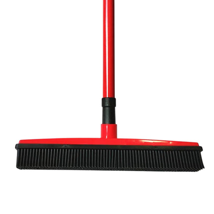 Rubber Broom Non Slip Handle Efficiently Cleans Floors Sofa Pet Fur Lint Dust