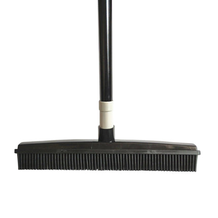 Rubber Broom Non Slip Handle Efficiently Cleans Floors Sofa Pet Fur Lint Dust