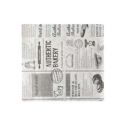 50PCS Food Grade Oil Proof Hamburger Sandwich Wrapping Paper Fast Food Snack Use