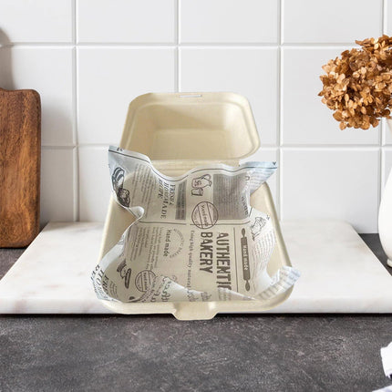 50PCS Food Grade Oil Proof Hamburger Sandwich Wrapping Paper Fast Food Snack Use