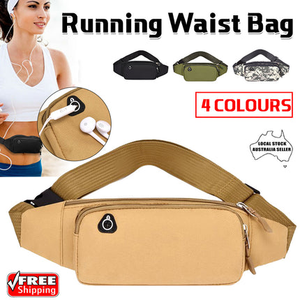 Bum Waist Bag Handy Belt Climbing Hiking Fanny Pack Zip Sport Pouch Large Unisex