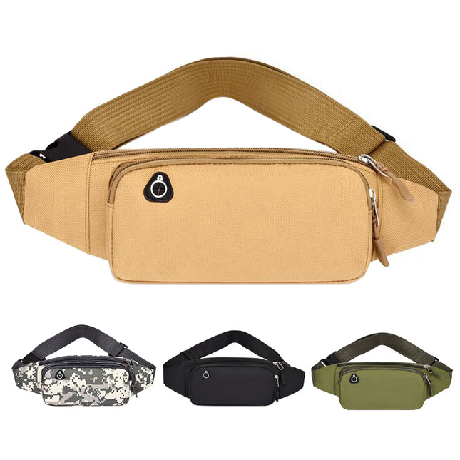 Bum Waist Bag Handy Belt Climbing Hiking Fanny Pack Zip Sport Pouch Large Unisex