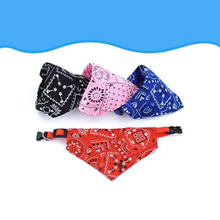 S/M/L Adjustable Pet Dog Bandana Collar Triangle Scarf For Puppy Cat Neckerchief - Aimall
