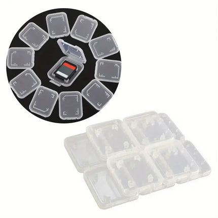 20PCS Plastic SD Card Storage Case Dustproof Design for Memory Card Organizing