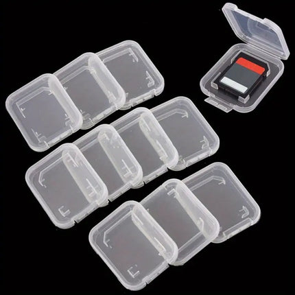 20PCS Plastic SD Card Storage Case Dustproof Design for Memory Card Organizing