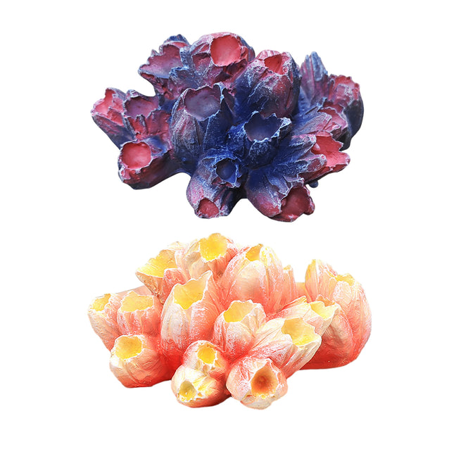 Artificial Coral Reef Rockery Fish Tank Ornaments Underwater Landscape Decor