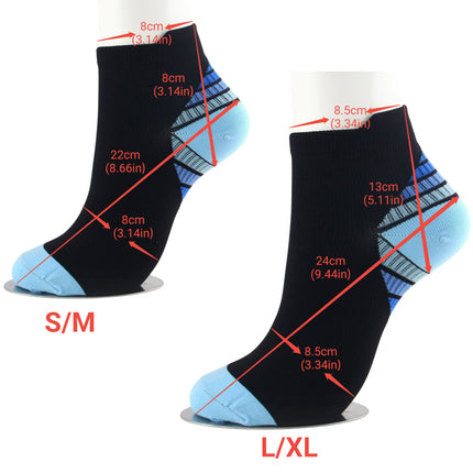 3x 6x Sports Pressure Socks Running Short Socks Men And Women Plantar Fascia Compression Elastic Socks