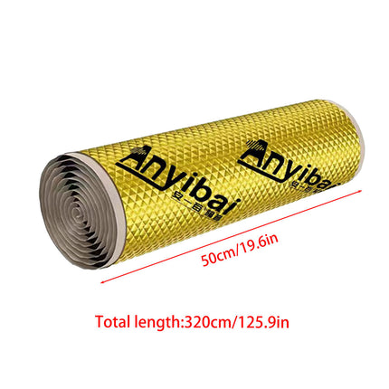 3.2m Car Sound Deadening Roll Self-Adhesive Noise Insulation Foam Doors Floors