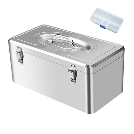 Stainless Steel Toolbox Portable Toolbox Storage Box Hand Tools for Organizer