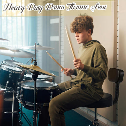 Adjustable Saddle Drum Seat for Drummers Home Studio Stage Comfortable Use