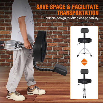 Adjustable Saddle Drum Seat for Drummers Home Studio Stage Comfortable Use
