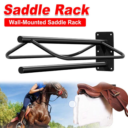 Wall Mounted Saddle Rack Hanging Harness Saddle Holder Equestrian Storage Stand