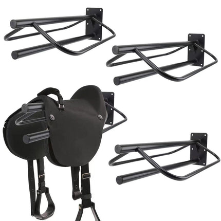 Wall Mounted Saddle Rack Hanging Harness Saddle Holder Equestrian Storage Stand