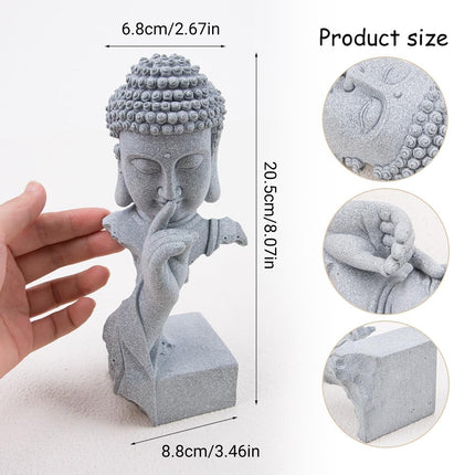 Chinese Garden Buddha Ornament Fish Tank Decoration Resin Statue Landscaping