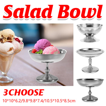 304 Stainless Steel Goblet Hotel Restaurant Ice Cream Cup Bar Dessert Fruit