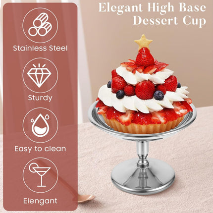 304 Stainless Steel Goblet Hotel Restaurant Ice Cream Cup Bar Dessert Fruit