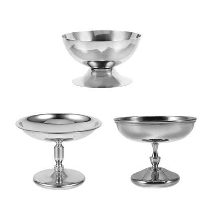 304 Stainless Steel Goblet Hotel Restaurant Ice Cream Cup Bar Dessert Fruit