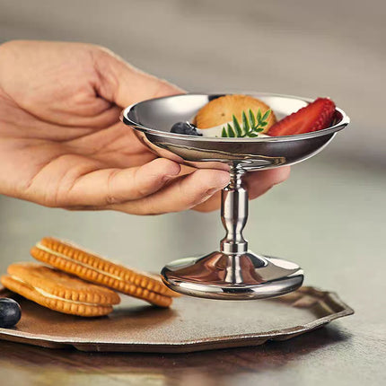 304 Stainless Steel Goblet Hotel Restaurant Ice Cream Cup Bar Dessert Fruit