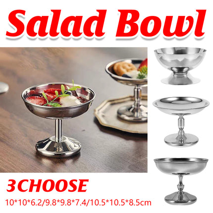 304 Stainless Steel Goblet Hotel Restaurant Ice Cream Cup Bar Dessert Fruit