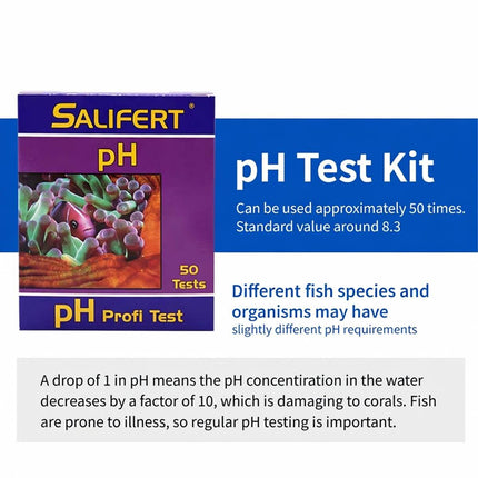 Salifert pH Profi Test Kit Marine Aquarium 50 Tests
