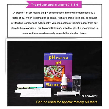 Salifert pH Profi Test Kit Marine Aquarium 50 Tests