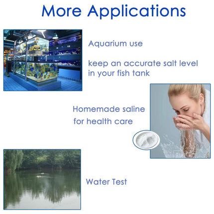 Seafood Fish Tank Seawater Hydrometer Salinometer Salinity Tester for Aquarium