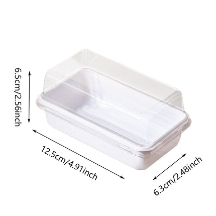 100PCS Clear Sandwich Bento Box Food-Grade Storage Container Meal Prep Use