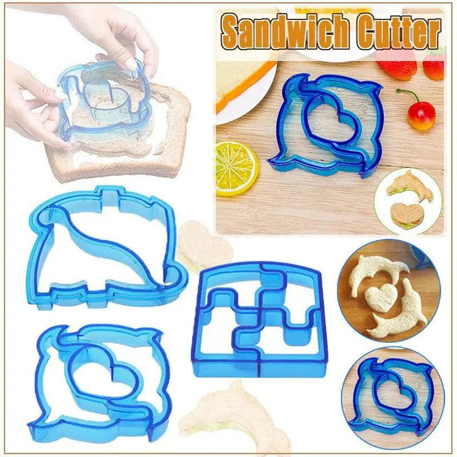 Sandwich Mould Food Biscuit Bread Cutter Cookies Cake DIY Lunch Toast Kids AU - Aimall