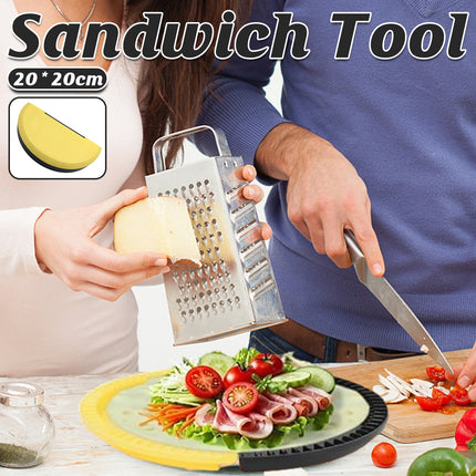 Nonstick Sandwich Make Tray Kitchen Breakfast Pressed Sandwich Maker Easy Making