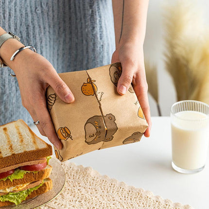 100pcs Sandwich Wrappers Oil Blotting Coated Paper Air Fryer Baking Parchment