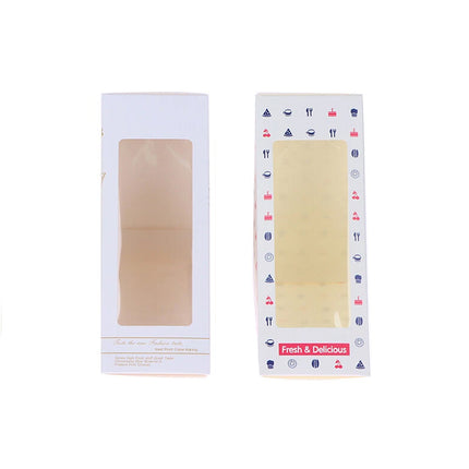 Transparent Window Sandwich Packaging Boxes Disposable Food Safe Leakproof