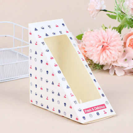 Transparent Window Sandwich Packaging Boxes Disposable Food Safe Leakproof