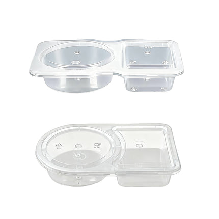 50PCS Disposable Takeaway Sauce Containers with Lids Food Grade Home Delivery