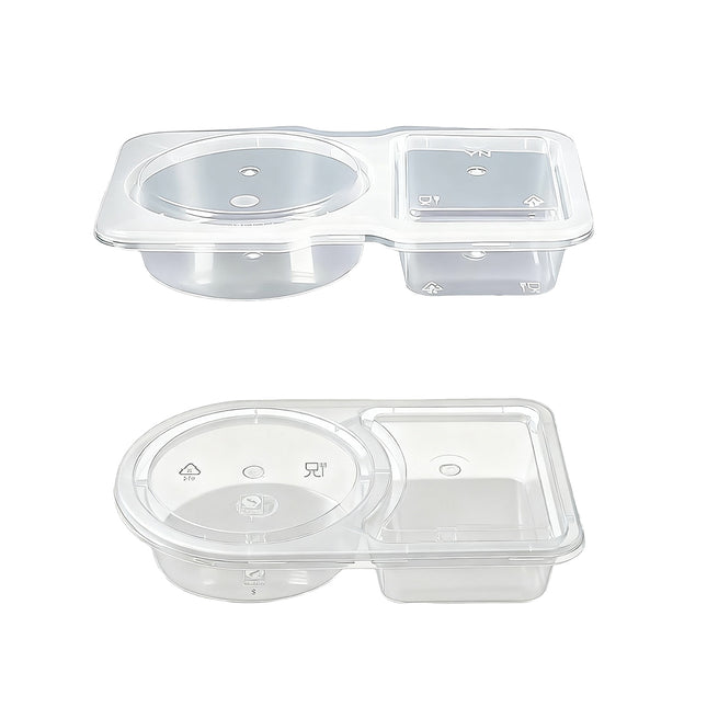 50PCS Disposable Takeaway Sauce Containers with Lids Food Grade Home Delivery
