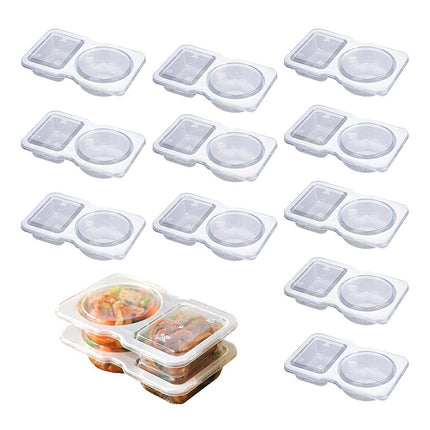 50PCS Disposable Takeaway Sauce Containers with Lids Food Grade Home Delivery