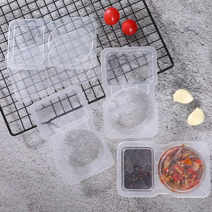 50PCS Disposable Takeaway Sauce Containers with Lids Food Grade Home Delivery