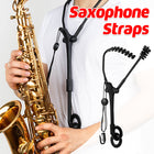 Saxophone Strap Double Shoulder Adjustable Neck Hanging Strap For Musician Use