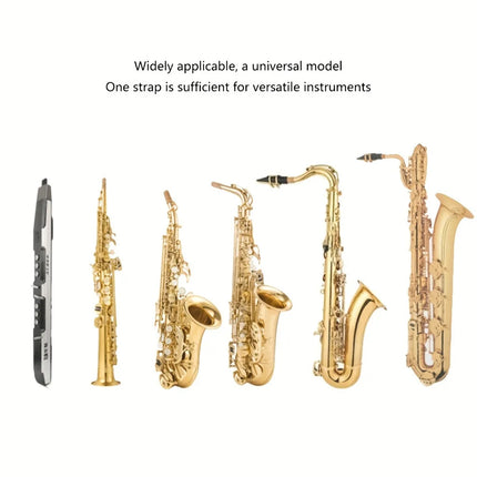 Saxophone Strap Double Shoulder Adjustable Neck Hanging Strap For Musician Use