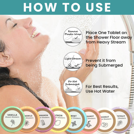 Shower Steamers Gift Set Aromatherapy Tablets for Spa and Relaxation