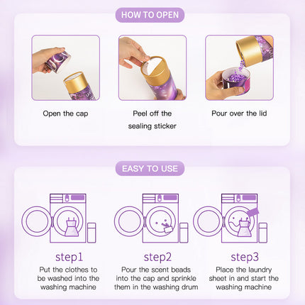 Clothes Care Perfumed Scent Beads Stain Removing Long Lasting Easy to Dissolve
